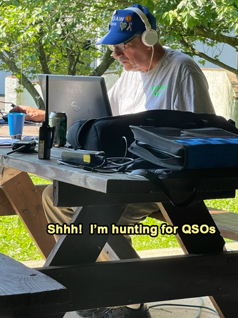 Shhhh, I'm hunting for QSO's.